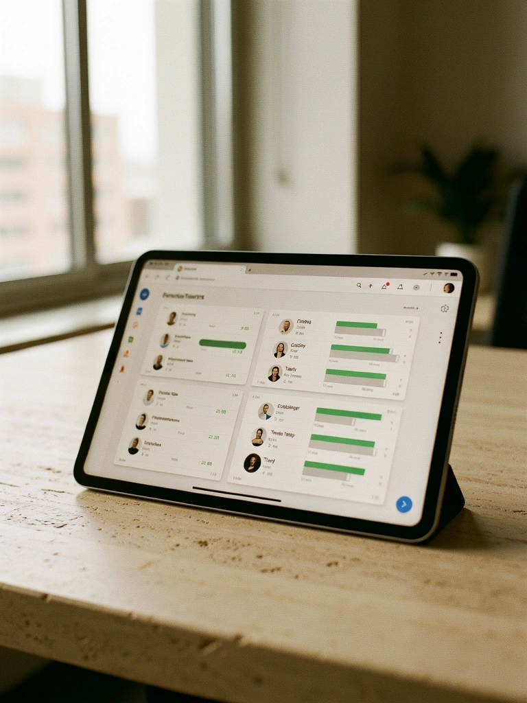 Professional workspace focus